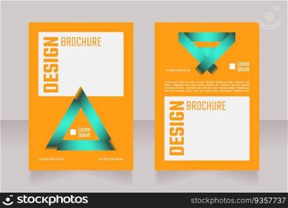 Store contact information blank brochure design. Template set with copy space for text. Premade corporate reports collection. Editable 2 paper pages. Teco Light, Semibold, Arial Regular fonts used. Store contact information blank brochure design