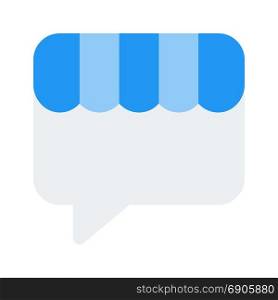 store conversation, icon on isolated background