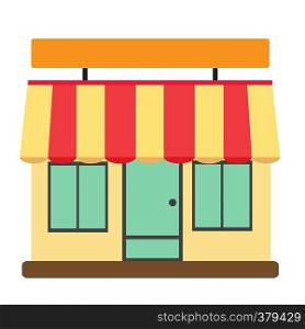 store front, shop and market. flat style. store front icon for your web site design, logo, app, UI. store symbol.