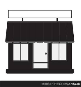 store front, shop and market. flat style. store front icon for your web site design, logo, app, UI. store symbol.