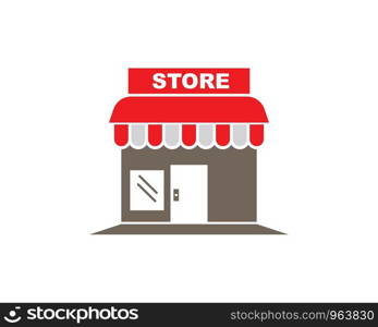 store icon logo vector illustration design