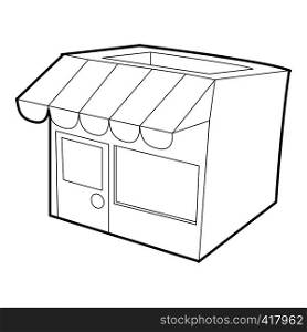 Store icon. Outline illustration of store vector icon for web. Store icon, outline style