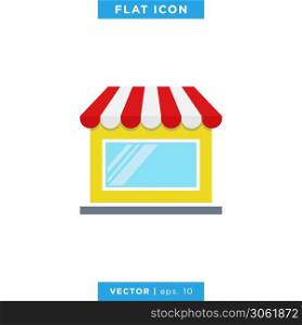 Store Icon Vector Logo Design Template.