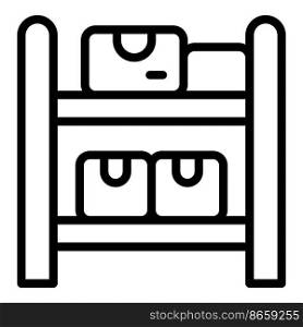 Store management icon outline vector. Digital control. Supplier product. Store management icon outline vector. Digital control