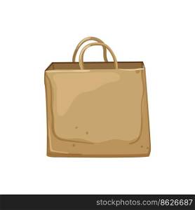 store paper bag cartoon. store paper bag sign. isolated symbol vector illustration. store paper bag cartoon vector illustration