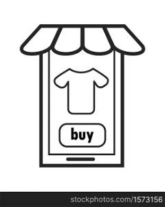Store, shop icon vector set. Mini-market, shopping symbol in outline style. Online sale, customize and buy sign for website. Grocery, storage, delivery illustration. Retail, shipping icon.. Store, shop icon vector set. Mini-market, shopping symbol in outline style. Online sale, customize and buy sign for website. Grocery, storage, delivery illustration.
