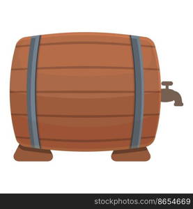 Store wine barrel icon cartoon vector. Cellar winery. Drink alcohol. Store wine barrel icon cartoon vector. Cellar winery