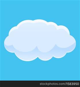 Storm cloud icon. Cartoon of storm cloud vector icon for web design isolated on white background. Storm cloud icon, cartoon style