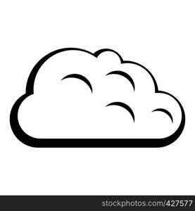 Storm cloud icon. Simple illustration of storm cloud vector icon for web. Storm cloud icon, simple style