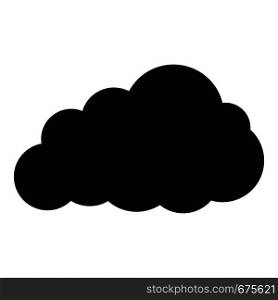 Storm cloud icon. Simple illustration of storm cloud vector icon for web. Storm cloud icon, simple style.