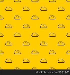 Storm cloud pattern seamless vector repeat geometric yellow for any design. Storm cloud pattern vector