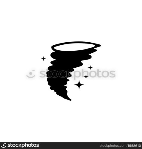 Storm Hurricane Whirlwind, Magic Tornado. Flat Vector Icon illustration. Simple black symbol on white background. Hurricane Whirlwind, Magic Tornado sign design template for web and mobile UI element. Storm Hurricane Whirlwind, Magic Tornado. Flat Vector Icon illustration. Simple black symbol on white background. Hurricane Whirlwind, Magic Tornado sign design template for web and mobile UI element.