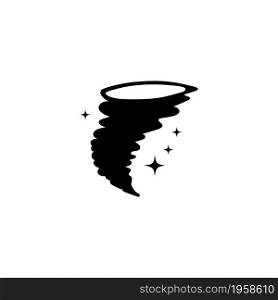 Storm Hurricane Whirlwind, Magic Tornado. Flat Vector Icon illustration. Simple black symbol on white background. Hurricane Whirlwind, Magic Tornado sign design template for web and mobile UI element. Storm Hurricane Whirlwind, Magic Tornado. Flat Vector Icon illustration. Simple black symbol on white background. Hurricane Whirlwind, Magic Tornado sign design template for web and mobile UI element.