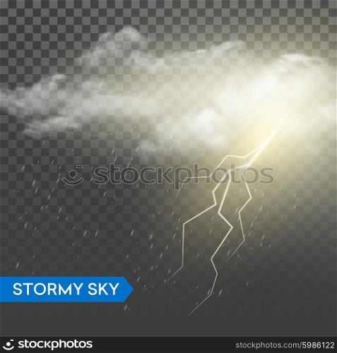 Storm lightning bolt. Isolated on transparentbackground. Vector illustration. Storm lightning bolt. Isolated on transparentbackground. Vector illustration EPS10