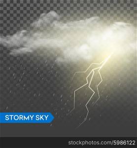 Storm lightning bolt. Isolated on transparentbackground. Vector illustration. Storm lightning bolt. Isolated on transparentbackground. Vector illustration EPS10