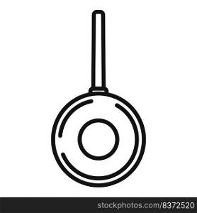 Stove wok frying pan icon outline vector. Fry cooking. Asian cook. Stove wok frying pan icon outline vector. Fry cooking