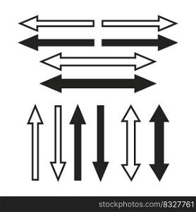 straight arrows. Vector illustration. stock image. EPS 10.. straight arrows. Vector illustration. stock image. 