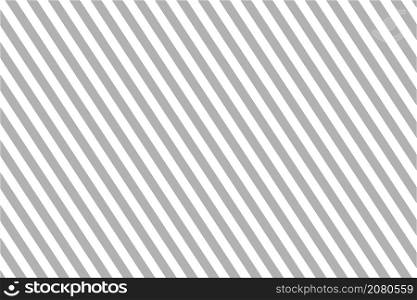 Straight lines pattern. Gray background texture. Diagonal stripes on white background. Abstract seamless wallpaper. Vintage design. Simple graphic banner for scrapbook and decorative style. Vector.