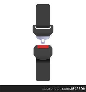 Strap belt icon cartoon vector. Car seat. Safe drive. Strap belt icon cartoon vector. Car seat