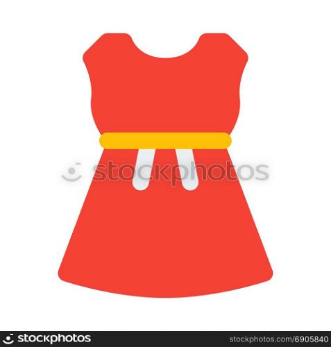 strapless dress, icon on isolated background