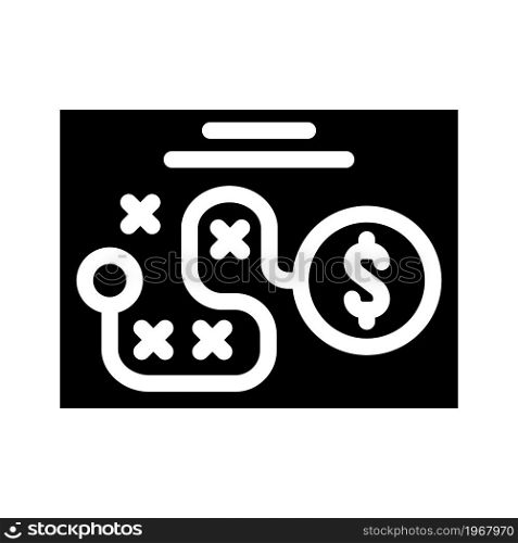 strategic business intelligence glyph icon vector. strategic business intelligence sign. isolated contour symbol black illustration. strategic business intelligence glyph icon vector illustration