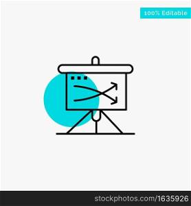 Strategic, Business, Plan, Planning, Graph turquoise highlight circle point Vector icon