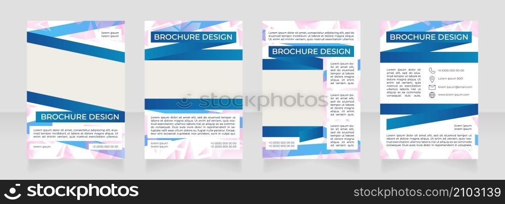 Strategic infrastructure planning blank brochure design. Template set with copy space for text. Premade corporate reports collection. Editable 4 paper pages. Montserrat Medium, Regular fonts used. Strategic infrastructure planning blank brochure design