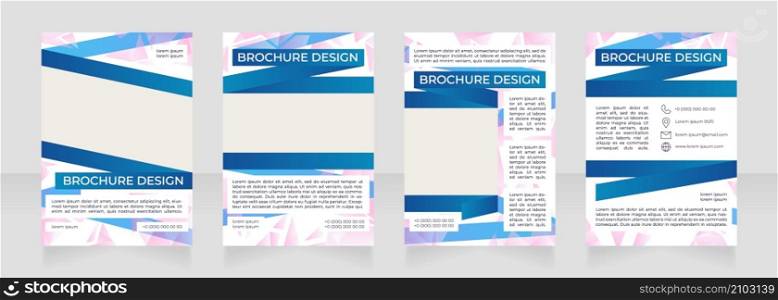 Strategic infrastructure planning blank brochure design. Template set with copy space for text. Premade corporate reports collection. Editable 4 paper pages. Montserrat Medium, Regular fonts used. Strategic infrastructure planning blank brochure design