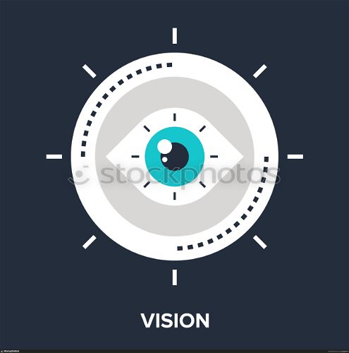 strategic vision. Abstract vector illustration of strategic vision flat design concept.