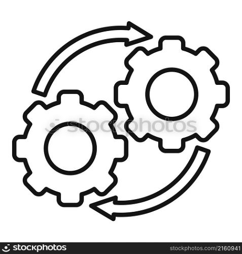 Strategy adapt icon outline vector. Creative teamwork. Team change. Strategy adapt icon outline vector. Creative teamwork