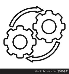 Strategy adapt icon outline vector. Creative teamwork. Team change. Strategy adapt icon outline vector. Creative teamwork