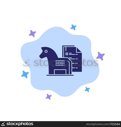 Strategy, Advantage, Business, Chess, Finance, Tactic Blue Icon on Abstract Cloud Background