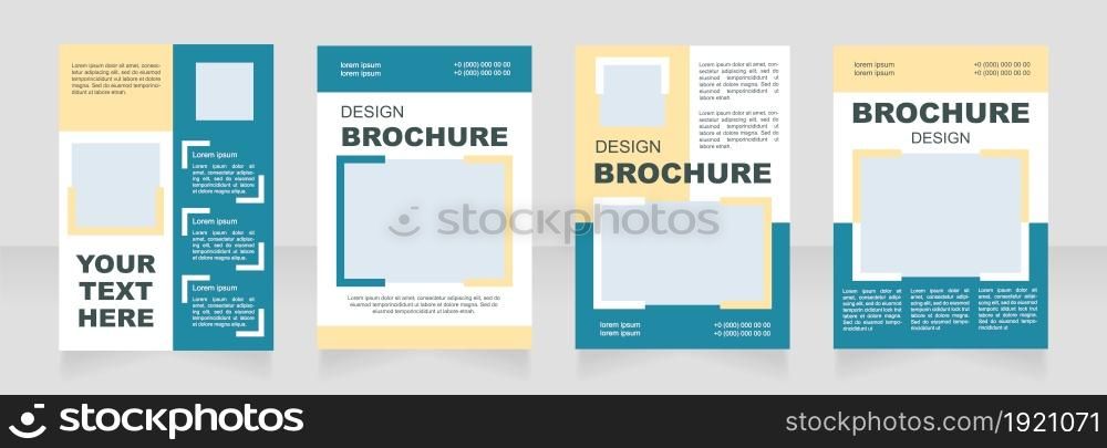 Strategy blank brochure layout design. Planning event. Vertical poster template set with empty copy space for text. Premade corporate reports collection. Editable flyer paper pages. Strategy blank brochure layout design