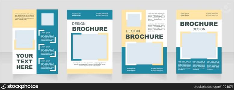 Strategy blank brochure layout design. Planning event. Vertical poster template set with empty copy space for text. Premade corporate reports collection. Editable flyer paper pages. Strategy blank brochure layout design
