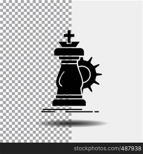 strategy, chess, horse, knight, success Glyph Icon on Transparent Background. Black Icon. Vector EPS10 Abstract Template background