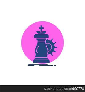 strategy, chess, horse, knight, success Glyph Icon.. Vector EPS10 Abstract Template background