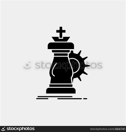 strategy, chess, horse, knight, success Glyph Icon. Vector isolated illustration. Vector EPS10 Abstract Template background