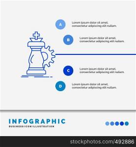 strategy, chess, horse, knight, success Infographics Template for Website and Presentation. Line Blue icon infographic style vector illustration. Vector EPS10 Abstract Template background