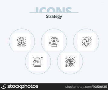 Strategy Line Icon Pack 5 Icon Design. . meeting. phone book. group. level