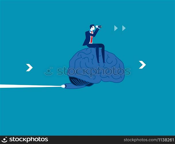 Strategy of business success. Concept business vector illustration. Flat character style.