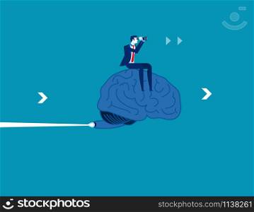 Strategy of business success. Concept business vector illustration. Flat character style.