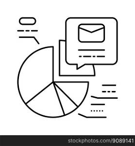 strategy review email marketing line icon vector. strategy review email marketing sign. isolated contour symbol black illustration. strategy review email marketing line icon vector illustration