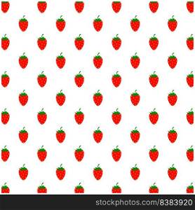 Strawberry background scattered vector illustration design