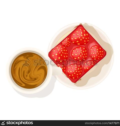 Strawberry cheesecake icon. Isometric illustration of strawberry cheesecake vector icon for web. Strawberry cheesecake icon, isometric style