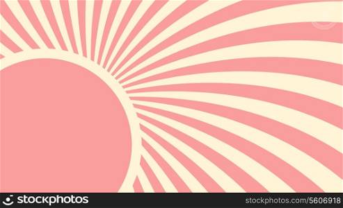 Strawberry, cream abstract hypnotic background. vector illustration