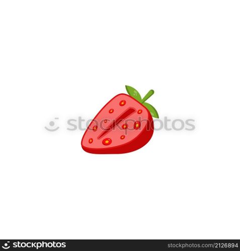 Strawberry fruit icon vector design templates on white background