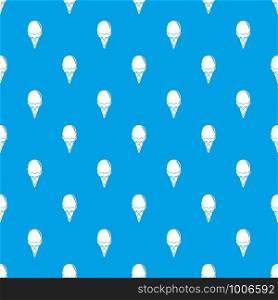 Strawberry ice cream pattern vector seamless blue repeat for any use. Strawberry ice cream pattern vector seamless blue