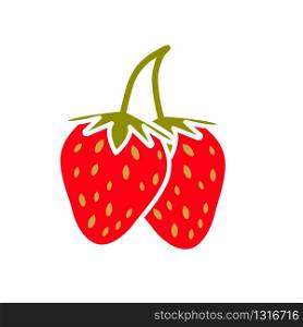 strawberry icon collection, trendy style