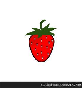 strawberry icon design vector templates white on background