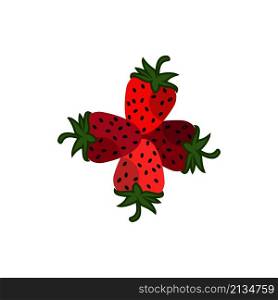 strawberry icon design vector templates white on background